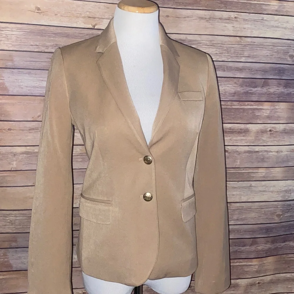 J.Crew Mercantile Blazer With Shoulder Pads Size 4 - Picture 2 of 9